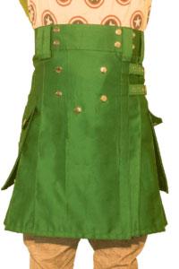 Men Green Kilt Utility